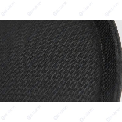 Поднос прорезиненный круглый 350х25 мм черный [1400CT Black]