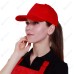 Бейсболка красная