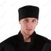 Шапочка повара «Таблетка» чёрная [00400]