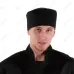 Шапочка повара «Таблетка» чёрная [00400]