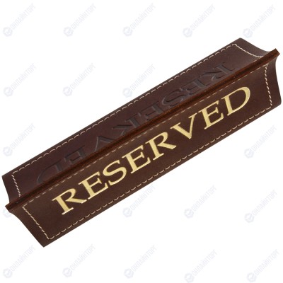 Табличка настольная «Reserved» из ременной кожи
