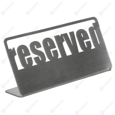 Табличка настольная «Reserved 1» Luxstahl 140х50 мм 