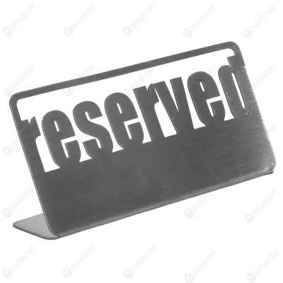 Табличка настольная «Reserved 1» Luxstahl 140х50 мм 