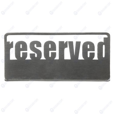 Табличка настольная «Reserved 1» Luxstahl 140х50 мм 