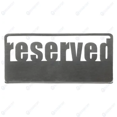 Табличка настольная «Reserved 1» Luxstahl 140х50 мм 