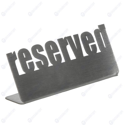Табличка настольная «Reserved 2» Luxstahl 140х50 мм 