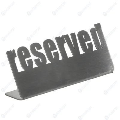 Табличка настольная «Reserved 2» Luxstahl 140х50 мм 