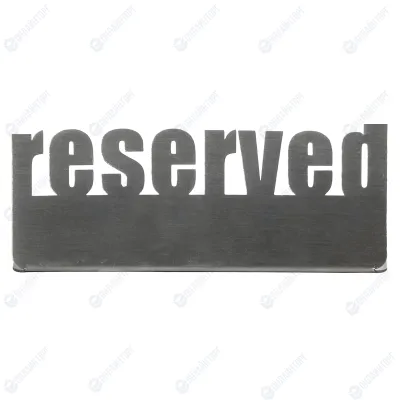Табличка настольная «Reserved 2» Luxstahl 140х50 мм 