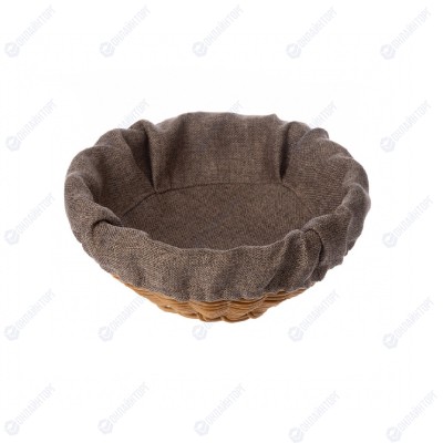 Чехол для корзинки рогожка коричневый цвет 5 (для кт1898 кт1899 круглый) Чехол для корзинки рогожка коричневый цвет 5 (для кт1898 кт1899 круглый)