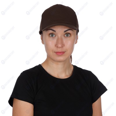 Бейсболка коричневая