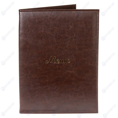 Папка для меню 250х320 мм, темно-коричневая