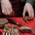 Доска разделочная 530х325х18 мм коричневая пластик