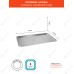 ПРОТИВЕНЬ 530х325х10 скошенный край алюминий 1,5мм Luxstahl