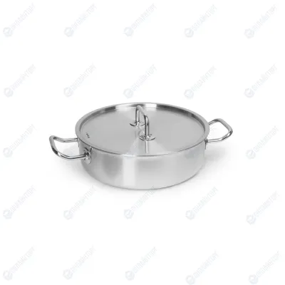 КАСТРЮЛЯ 3л низкая нерж. d=240 h=75, ИНДУКЦИЯ, LUXSTAHL