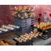 Подставка фуршетная Фламинго 340х150х240 мм черный Luxstahl