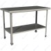 Стол производственный без борта со сплошной полкой RESTOINOX СП-6/6-П-ЭК