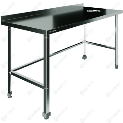 Стол для сбора пищевых отходов с бортом RESTOINOX СПО-9/6-БО-П-ЭЦ