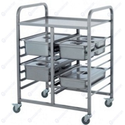 Тележка для гастроемкостей RESTOINOX ТГ-1/1-7.5/6