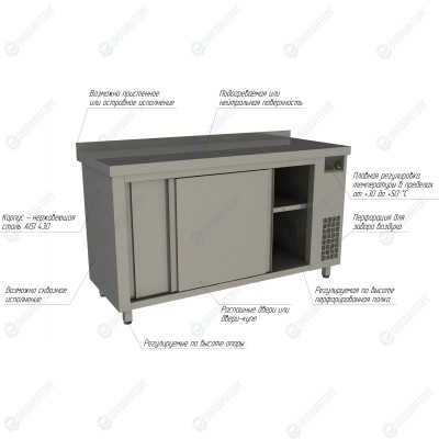 Стол тепловой купе RESTOINOX Т-СПЗК-11/6