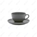 Пара чайная FLAT Shape GRAY (чашка 200мл и блюдце 14см) Oxford 136444, AO04-1C06