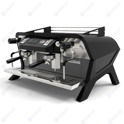 Кофемашина Sanremo F18 2 высокие гр. чёрная матовая