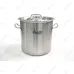 Кастрюля нерж с тройным дном 250х250 объём 12 л 101302, ( Viatto )