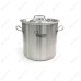 Кастрюля нерж с тройным дном 260х170мм объем 9L с дв.ручками, 101619