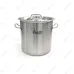 Кастрюля нерж с тройным дном 260х170мм объем 9L с дв.ручками, 101619
