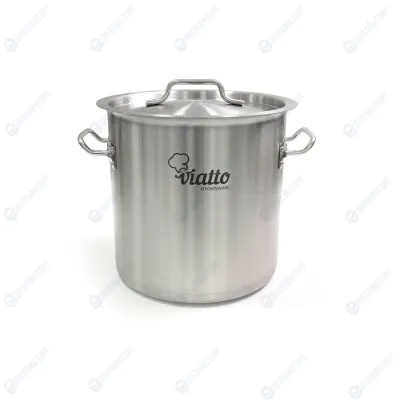 Кастрюля нерж с тройным дном 300х220мм объем 15L с дв.ручками, 101325 (Viatto)