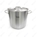 Кастрюля нерж с тройным дном 320х320мм объем 25L с дв.ручками,101305, VIATTO