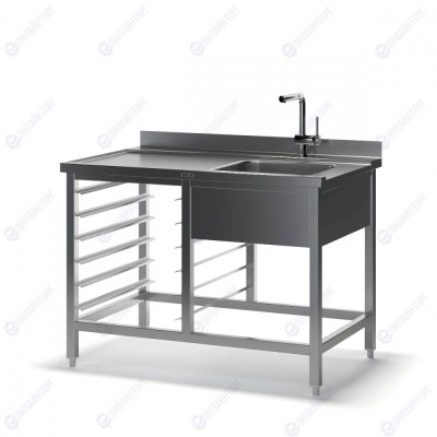 Стол для посудомоечной машины СППМ 1200x700x830