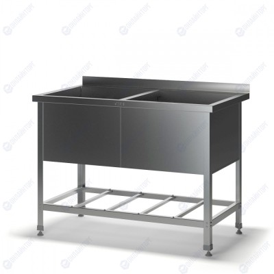 Ванны моечные эконом-класса двухсекционные ВМ-Б 1000x600x870