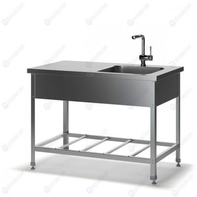 Моечная ванна со столом МС-Н 1 1500x600x870