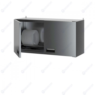 Полка закрытая с сушкой для тарелок ПЗТ 1200x400x600