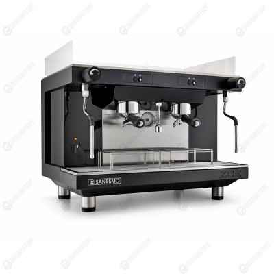 Кофемашина Sanremo Zoe SAP (полуавтомат) 2 высокие гр. чёрная