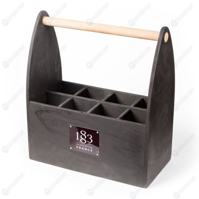 Ящик для презентаций деревянный, на 8 бутылок 