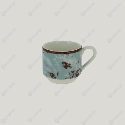 Чашка для эспрессо RAK Porcelain Peppery 90 мл штабелируемая, голубой цвет