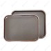 Поднос прорезиненный коричневый 45,5*35,5 см, пластик, P.L. - BarWare