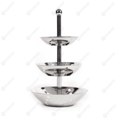 Этажерка 3 яруса, d 21/25/31 см, h 50 см, нержавейка, P.L. Proff Cuisine