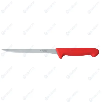 Нож PRO-Line филейный, красная пластиковая ручка, 20 см, P.L. Proff Cuisine
