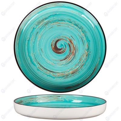 Тарелка с бортом Texture Light Cyan Circular 23 см, h 3 см, P.L. Proff Cuisine