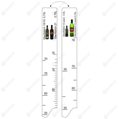 Барная линейка Glenfiddich 12,15,18,21лет (750мл) / Glenfiddich 12 лет (500мл), P.L. Proff Cuisine