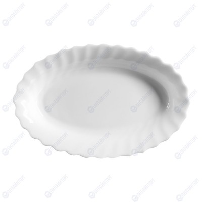 Блюдо овальное Luminarc Trianon 22*14 см, h= 3 см, стеклокерамика, белый цвет, ARC,