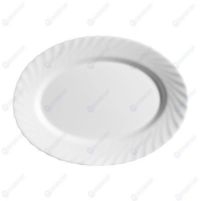 Блюдо овальное Luminarc Trianon 29*22 см, h=1,5 см,стеклокерамика, белый цвет, ARC,