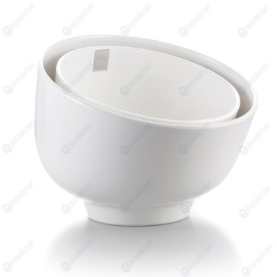 Салатник меламиновый белый 3.5 л, d=25 см, h=20см  P.L.