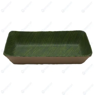 Блюдо (GN 1/4) меламин  26.5*16.2см, h=6.5см  P.L. Green Banana Leaf