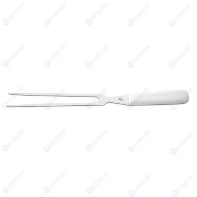 Вилка поварская PRO-Line 17,5 см, белая пластиковая ручка, P.L. Proff Cuisine
