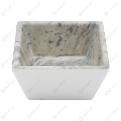 Соусник меламиновый 190 мл, 10*10*3.5см  P.L. STREAMER GREY