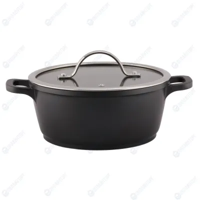 Кастрюля с крышкой 20*8.5 см,индукция,алюминий с антипригарным покрытием,литая  P.L. Proff Cuisine