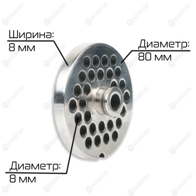 Решетка для мясорубки TC-22 8 мм